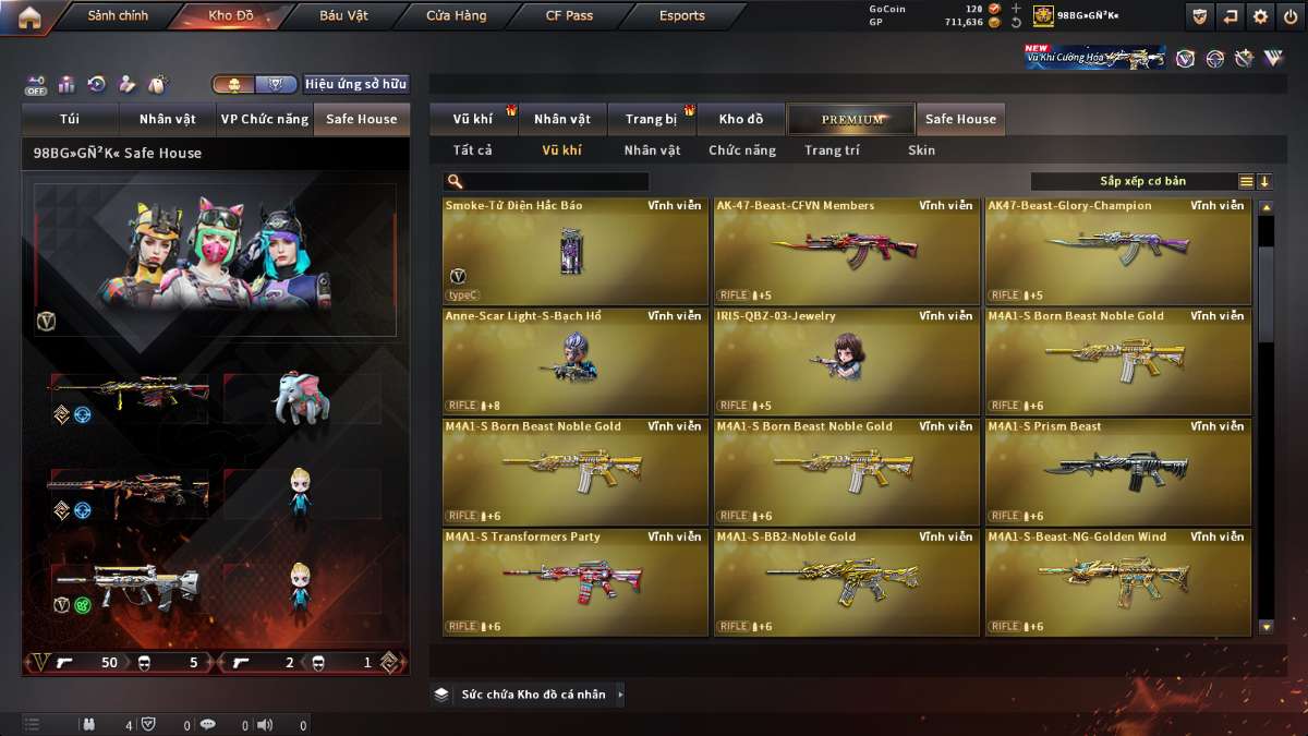shop acc cf uy tin gia re